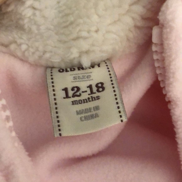 Old Navy pink bear snow suit, 12-18 months, NWOT - Picture 6 of 10
